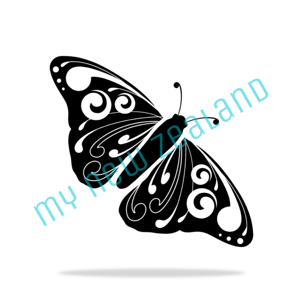 new zealand butterfly koru pattern design