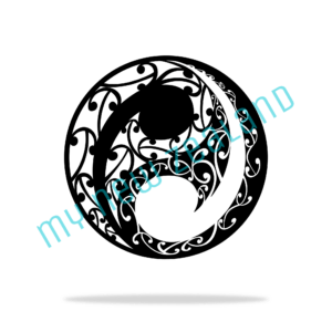 yin yang maori pattern