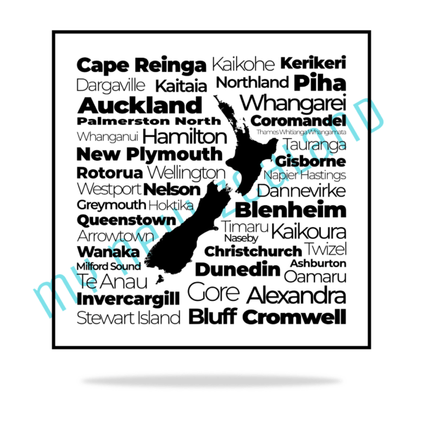 New Zealand Place Names Image