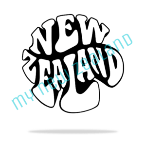 New Zealand retro font