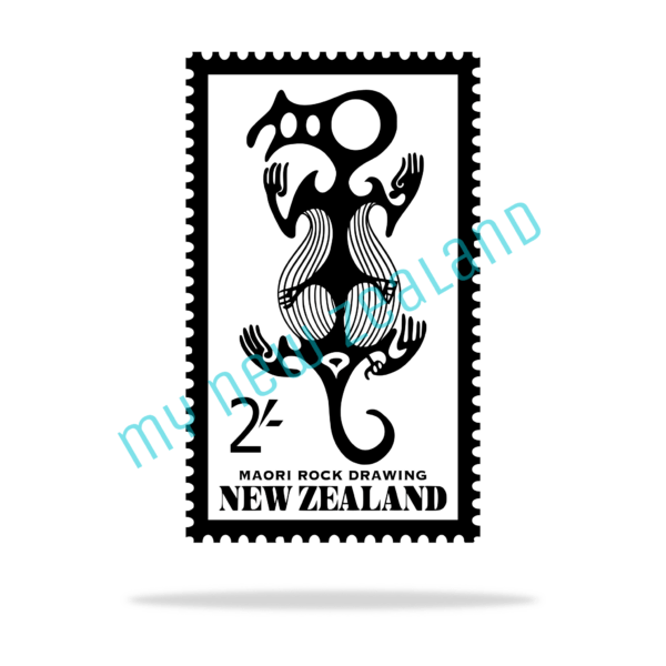 Vintage Taniwha Stamp