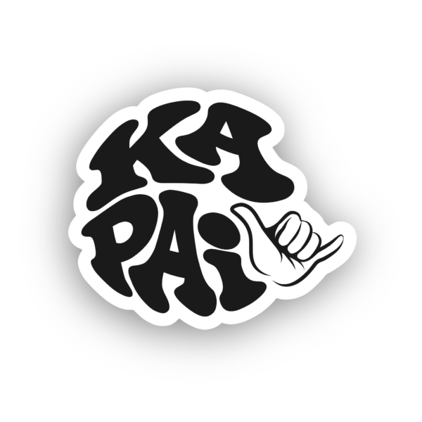 black ka pai sticker