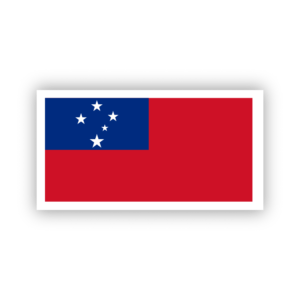 flag of samoa sticker