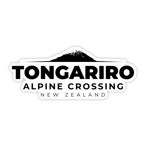 black tongariro alpine crossing sticker