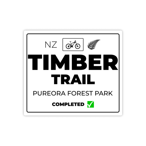 white timber trail sticker