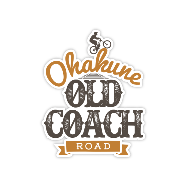 brown old coach road sticker