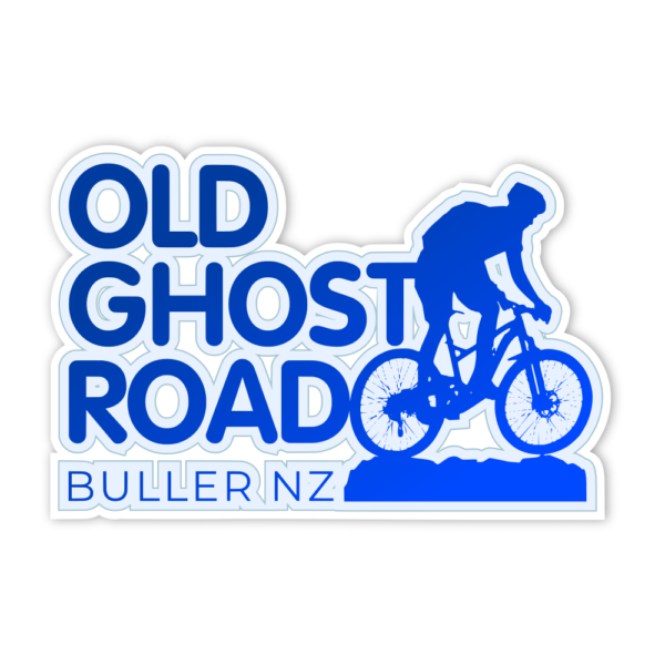 blue old ghost road sticker