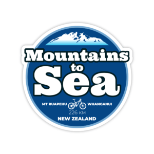 blue mountains to sea sticker