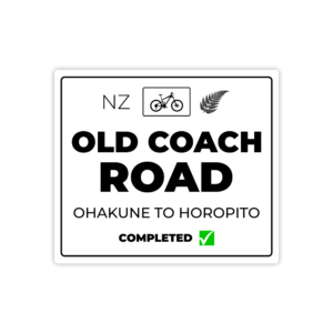 white old coach road sticker