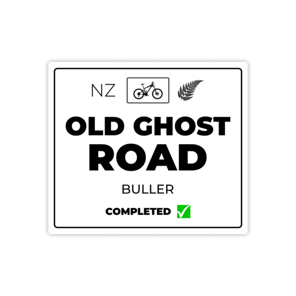 white old ghost road sticker