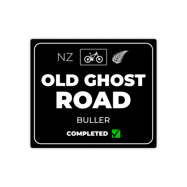 black old ghost road sticker