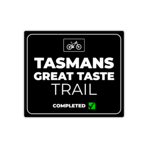 black tasmans great taste trail sticker