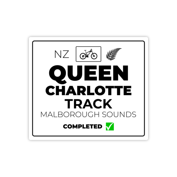 white queen charlotte track sticker