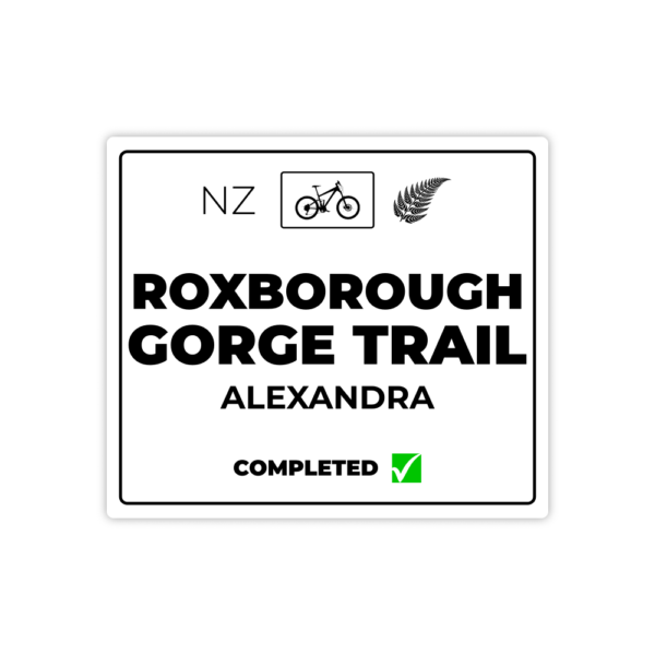 white roxborough gorge trail sticker