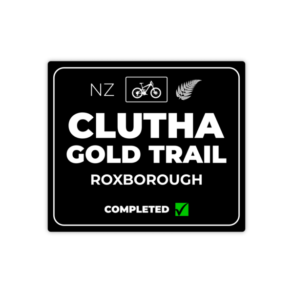 black clutha gold trail sticker