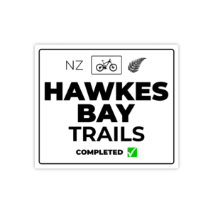 white hawkes bay trails sticker