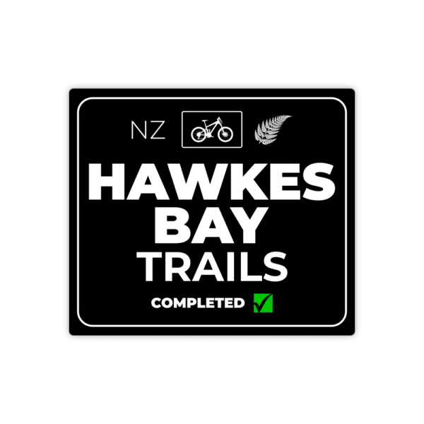 black hawkes bay trials sticker