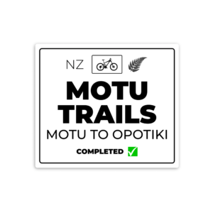 white motu trails sticker