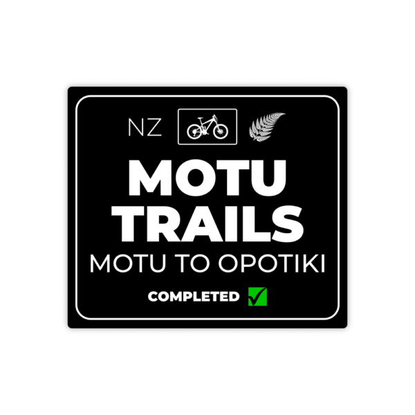 black motu trails sticker