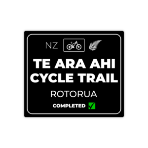 black te ara ahi cycle trail sticker