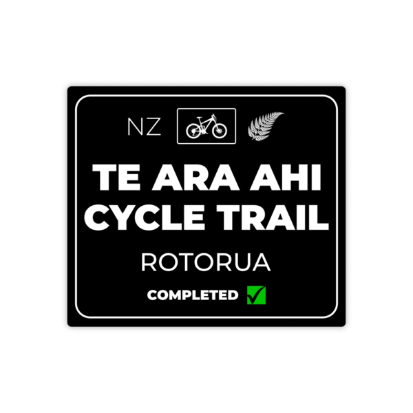 black te ara ahi cycle trail sticker