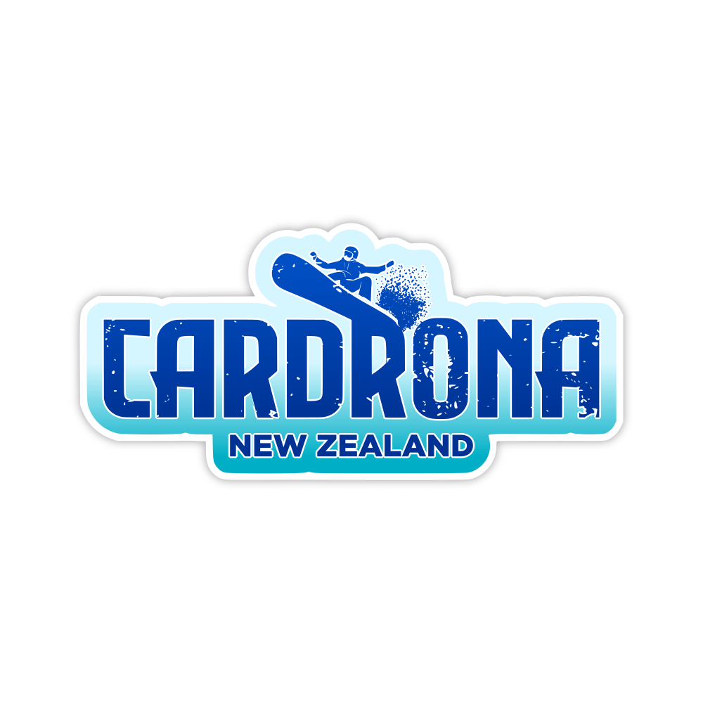 blue cardrona sticker