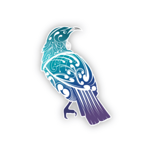 blue tui sticker